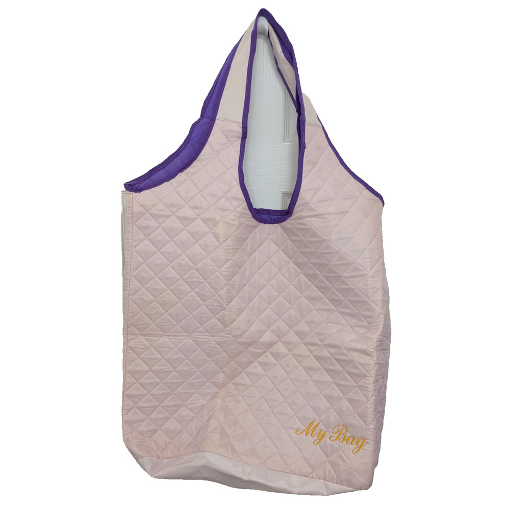 Oversized Bag Pink Lighweight Rayon Shopping Laundry Travel Over Night